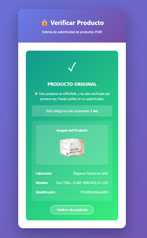 Producto Original Verificado